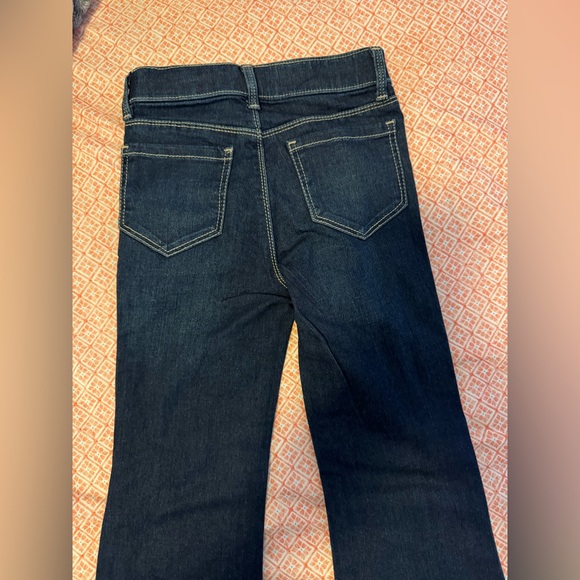 Wonder Nation Girls Dark Blue Distressed Flare Jeans - Picture 5 of 6